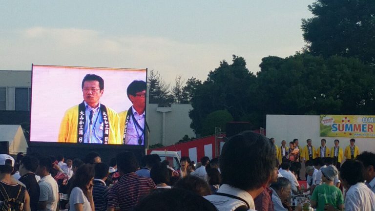 日立製作所 大みか工場夏祭り 250インチ／220インチLEDビジョントラック【全天候型LEDレンタルのT&T】